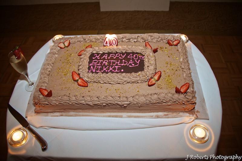 Birthday Cake - Party Photography